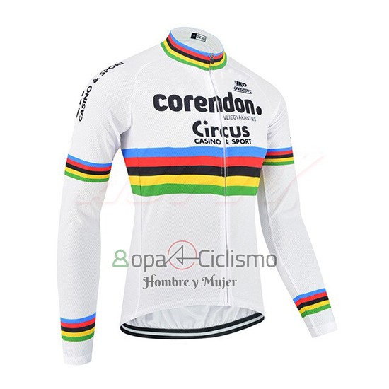 Uci Mondo Campione Corendon Circusropa Ciclismo Culotte Largo 2019 Hombre Mangas Largas 